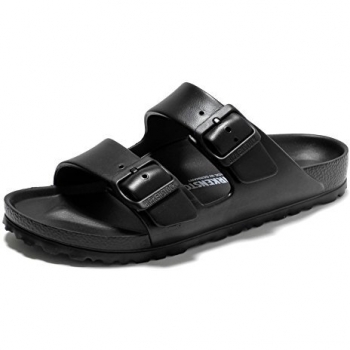 Birkenstock Arizona EVA, Sandalias de Punta Descubierta Hombre, Negro (Noir Noir), 38 EU