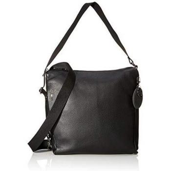 Bolso Convertible Mochila Mandarina Duck Negro de Cuero Mellow
