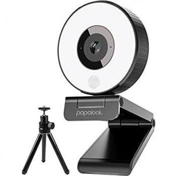 Papalook 1080P Webcam PC con Microfono Stereo Aggiornato