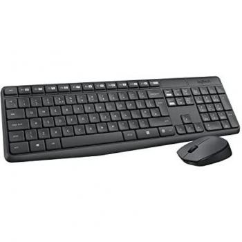 Logitech MK235 Combo Tastiera e Mouse Wireless per Windows, Layout Internazionale QWERTY