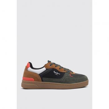 PEPE JEANS | Zapatilla Pepe Jeans Zion Boot para Hombre – Deportiva en Color Verde y Detalles Multicolor – Sneaker con Cierre de Cordones – Estilo Casual – Cómodas y Ligeras – Versátiles – Modelo PMS00027-765