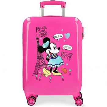 Joumma Bags. Maleta de cabina Minnie Around the World Paris fucsia -38