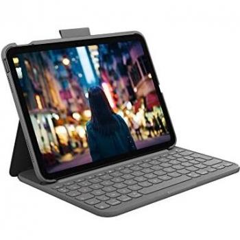 Logitech Folio Sottile AZERTY Grigio – nuovo