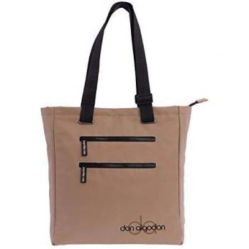 Don Algodón Zoe, Bolso Mujer Shopper, Beige, 32 x 10 x 35 cm