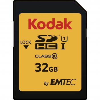 Kodak 32GB SDHC Classe 10 Gold+ UHS-I U1 Ka.Blist [EKMSD32GHC10K]