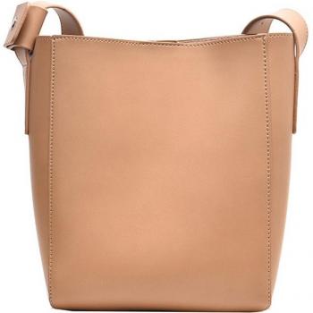 Bolso de hombro de cuero PU para mujer, bolsa de cubo grande, con cinturón ancho, ideal para viajes, 2022