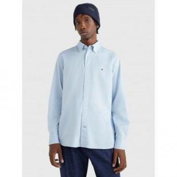 Camisa Tommy Hilfiger para hombre Flex Popelín azul