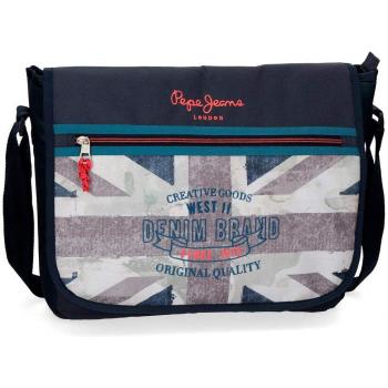 Pepe Jeans Ian Carteron para Portátil 15,6 Azul 38x31x10 cms Poliéster