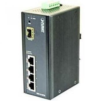 Planet ISW-514PSF Fast Ethernet Network Switch with PoE Support Black