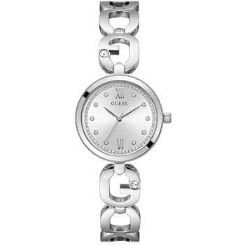 Reloj Guess Mujer EMPOWER GW0759L1 Acero Inoxidable circonitas esfera pulsera letra G detalle