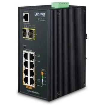 Planet IGS-4215-4P4T2S switch di rete gestito L2 Gigabit Ethernet (10/100/1000) Nero Supporto Power over Ethernet (PoE)