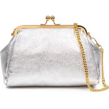 Firenze Artegiani Bolso de mano Mujer Piel auténtica Gamuza acabado lacado brillante