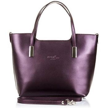 Bolso Tote de Mujer Firenze Artegiani Piel auténtica Morado