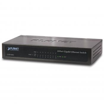 Planet GSD-803 switch di rete Gigabit Ethernet (10/100/1000) Nero