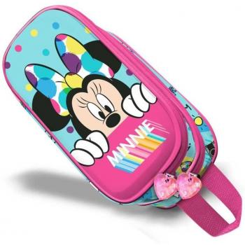 Karactermania Estuche Doble Portatodo 3D Minnie Mouse Wishful