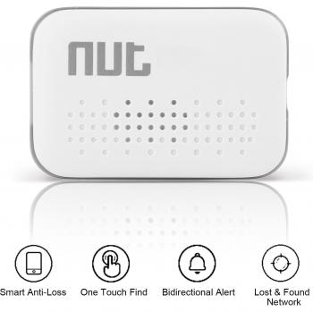 Mini rastreador inteligente Nut3 Bluetooth GPS con alarma antipérdida y recordatorio de pérdida para localizar llaves y niños