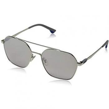 Police Vibe 2 Gafas de Sol, Gris (Shiny Palladium/Grey), 57.0 para Hombre