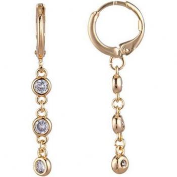 Pendientes Arito Chatones Oro Azul