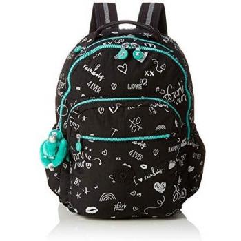 Kipling Seoul GO Mochila Infantil, 44 cm, 27 Litros, Multicolor (Dibujo de Niña)