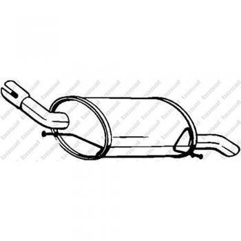 Panela de escape traseira BOSAL 185-617