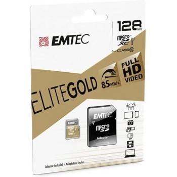 EMTEC ECMSDM128GXC10GP Micro SDXC Class 10 UHS-I U1