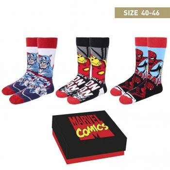 Set de 3 calcetines Marvel