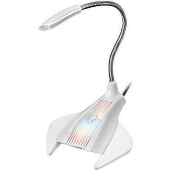 Elenco di nomi dettagliati per un prodotto (microfono USB gaming RGB, muting, flessibile, Win/Mac/PS4, bianco)