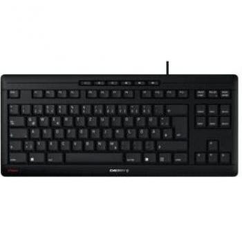 CHERRY STREAM KEYBOARD TKL tastiera USB QWERTZ Tedesco Nero