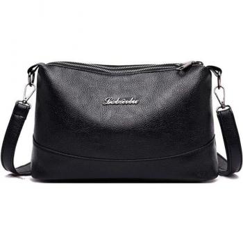 Yogodlns, bolso bandolera de piel sintética suave para mujer, con bolsillos dobles