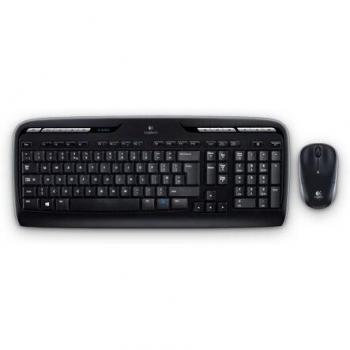 Logitech MK330 Wireless Keyboard and Mouse, US QWERTY Layout, Black