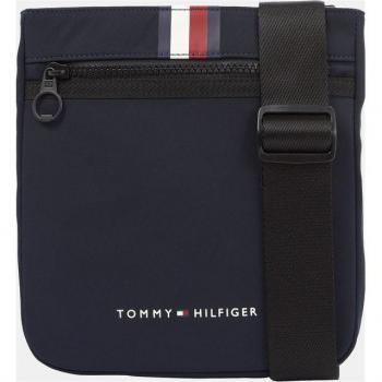Bandolera cuadrada azul marino con letras de Tommy Hilfiger