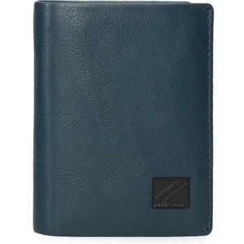 Pepe Jeans. Cartera de piel Chief vertical Azul