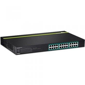 Switch di rete Trendnet 24 Porte Gigabit Poe+ Nero