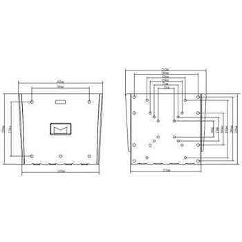 Staffa Fissa 200x200 Bianco