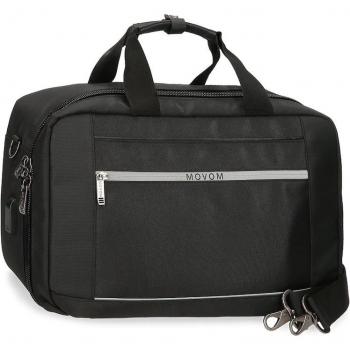 Bolsa de viaje Movom Trimmed Negro con apertura frontal