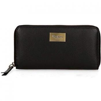 Cartera Pepe Jeans Lica Negra 19,5x10x2 cms de Piel