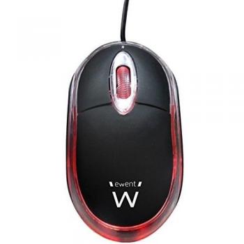 Ewent EW3174 Mini Mouse Ottico, 1000dpi, Cavo da 1,15 m