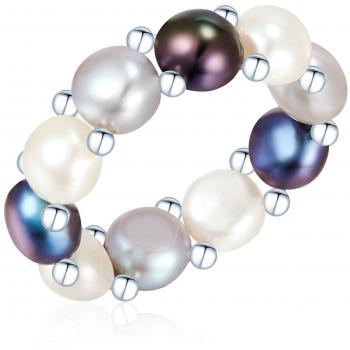 Anillo Perlas Valero Genciana Blanca