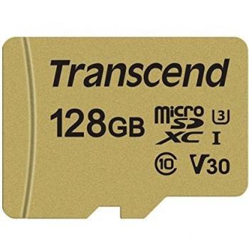 Transcend TS128GUSD500S microSDXC 500S Scheda di Memoria, 128 GB