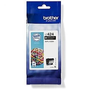 Brother LC424BK Cartuccia Inkjet Originale, fino a 750 pagine, per Stampante DCPJ1200W, Nero
