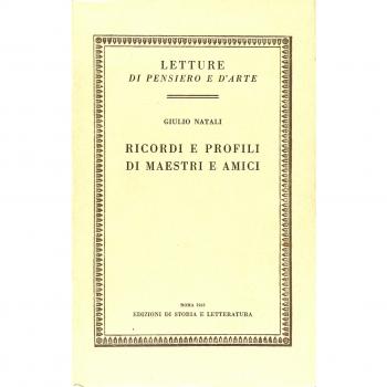 Ricordi e profili di maestri e amici