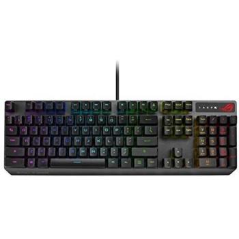 ASUS ROG Strix Scope RX Tastiera Meccanica USB, Switch Ottici Meccanici ROG RX Rossi, Resistente all'Acqua e alla polvere IP56, Porta USB, Xccurate CTRL, Tasto Stealth, Macro, Layout Italia, Nero
