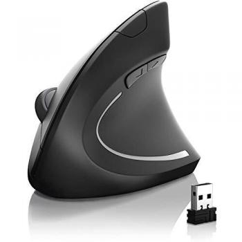 Mouse Verticale Destro-Ottico Wireless RF Gembird Musw-ergo-01 Nero 1600 Dpi