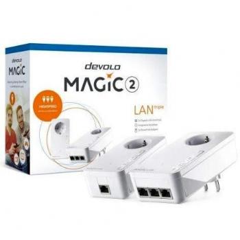 Devolo Magic 2 Starter Kit LAN Tripla – 2400 Mbit/s (Bianco)