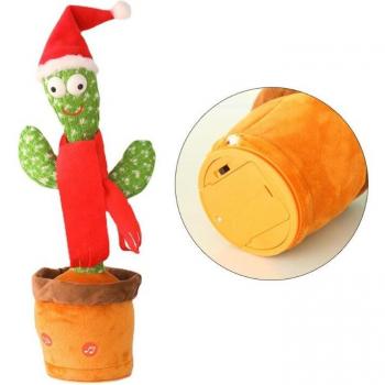 Cactus Navideño de Felpa Bailarín