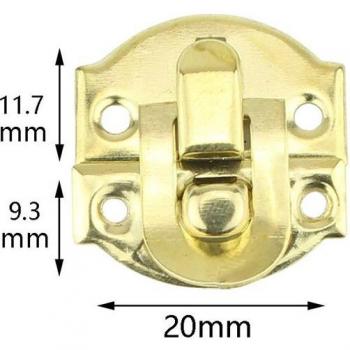 Caja de Seguridad con Pestillo y Candado Antiguo
