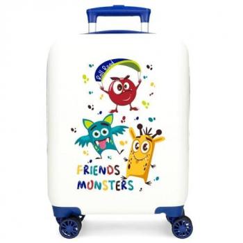 Roll Road Maleta de Cabina Little Me Friends 50 cm Blanca