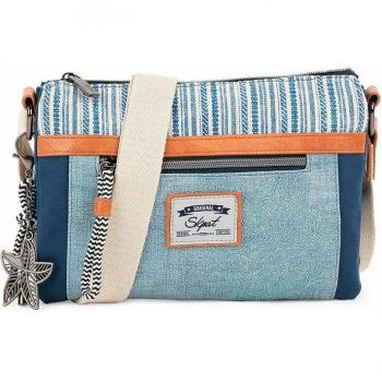 Skpat para mujer. Bolso Bandolera 314415 azul -25x18x6cm
