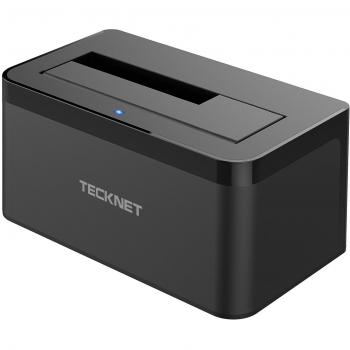 TeckNet USB 3.0 Docking Station per Hard Disk HDD SSD da 2,5 e 3,5 (SATA I/II / III) Fino a 8 TB, Supporto UASP, Cavo USB 3.0 e Alimentatore Esterno Incluso, Design Senza Attrezzi