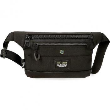 Pepe Jeans. Riñonera plana Leighton negro
